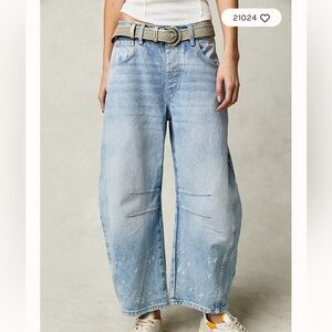 COPY - We The Free Good Luck Mid-Rise Barrel Jeans